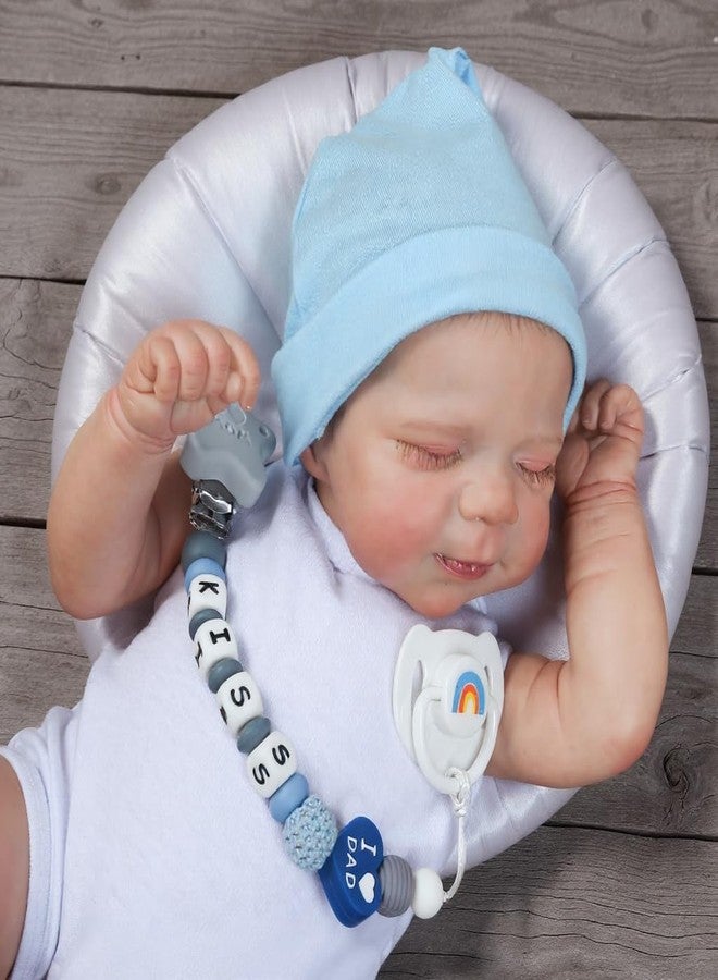 CHAREX Realistic Reborn Baby Dolls Boy - 18 Inch Newborn Sleeping Baby Dolls, Lifelike Reborn Baby Dolls with Weighted Soft Cloth Body Birthday Gift Toy for Age 3+ - Image 2